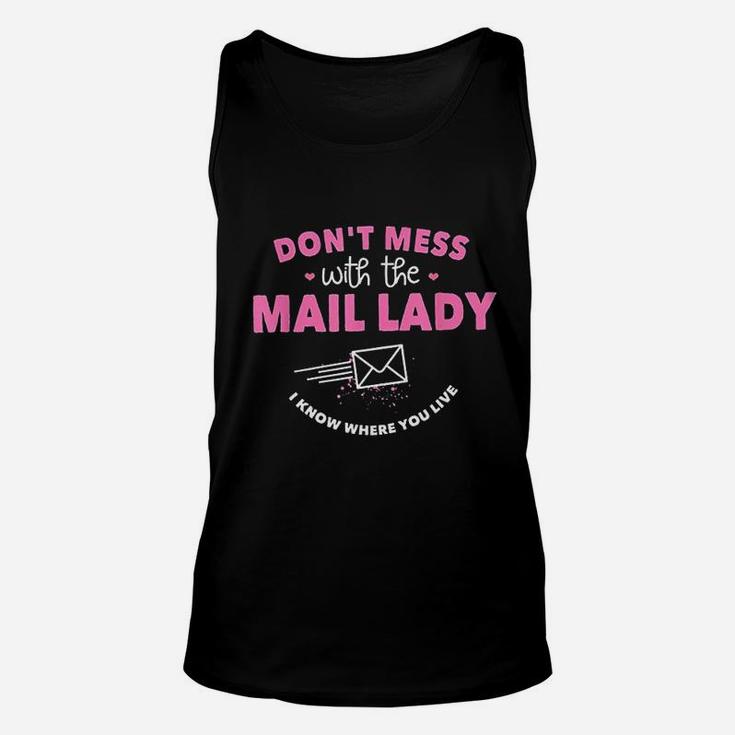 Postal Worker Gifts Funny Mail Carrier Mail Lady Post Office Unisex Tank Top