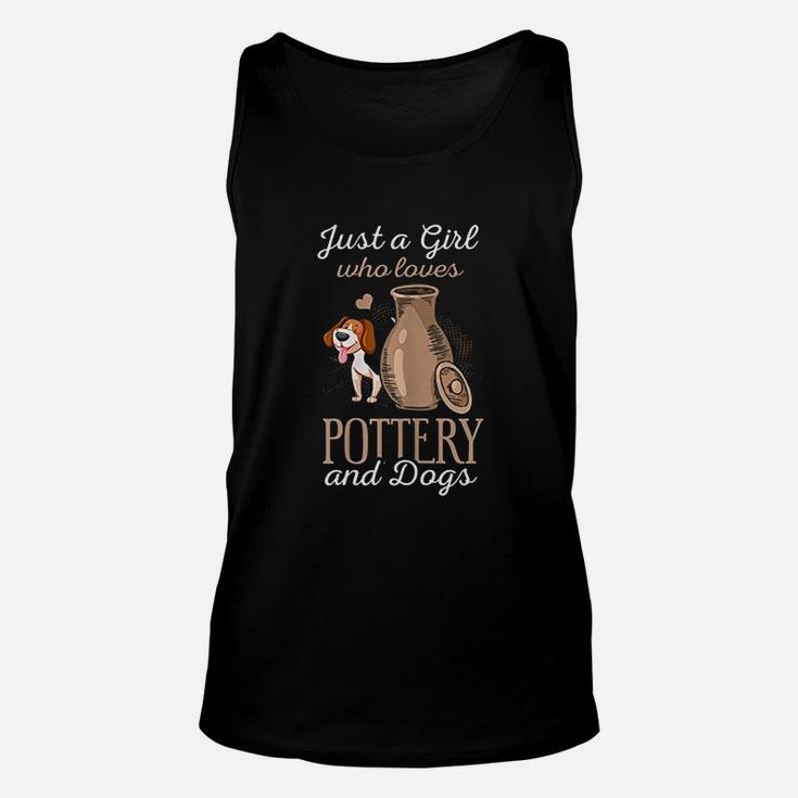 Pottery Dogs Funny Dogs Potter Dog Lover Gift Unisex Tank Top