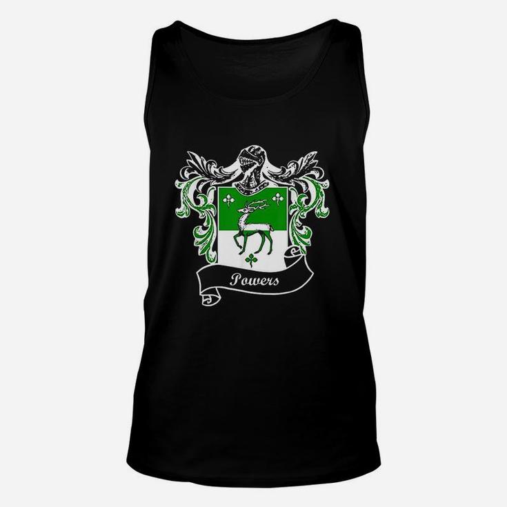 Powers Coat Of Arms Surname Last Name Family Crest Unisex Tank Top