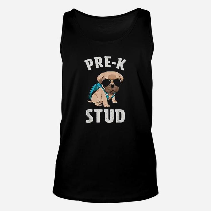 Prek Stud Teacher Gift First Day Of Preschool Back To School Cute Pug Dog Lover Unisex Tank Top