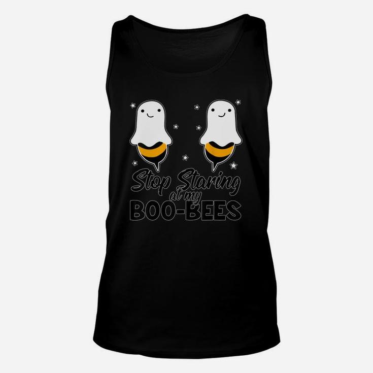 Premium Stop Staring At My Boo-bees – Halloween Boo Bees Unisex Tank Top