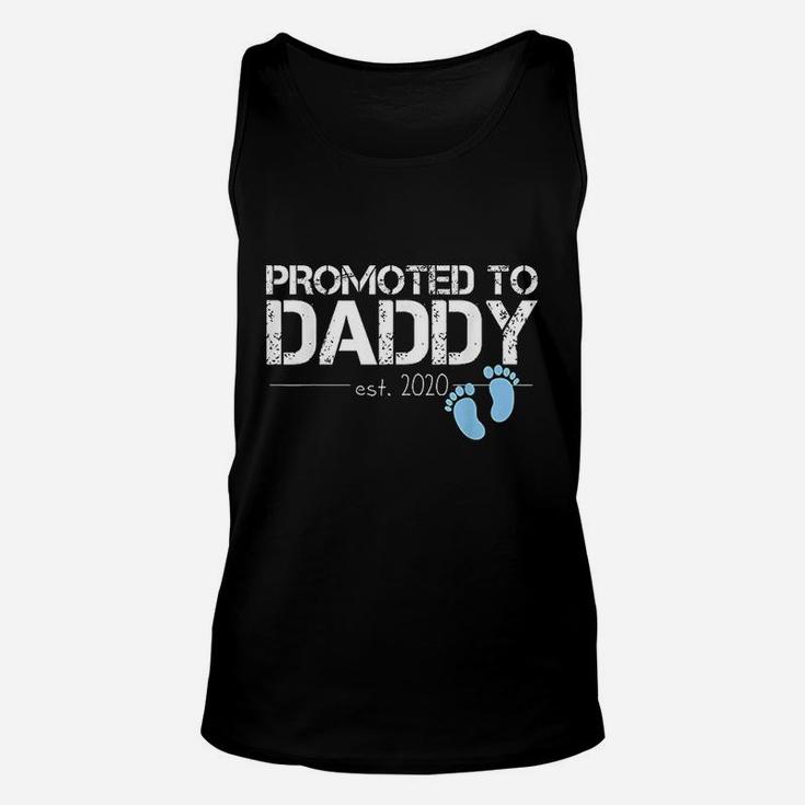Promoted To Daddy Est 2020 Future New Dad Baby Gift Unisex Tank Top
