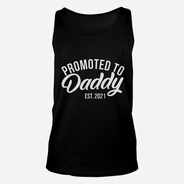 Promoted To Daddy Est 2021 Future Daddy Expecting Dads Gift Unisex Tank Top