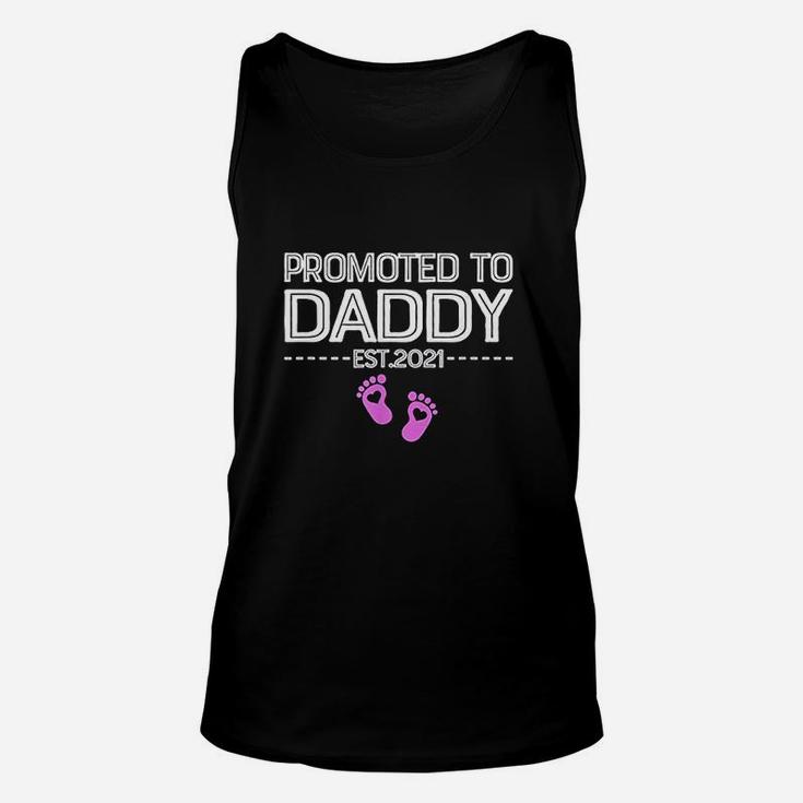 Promoted To Daddy Its A Girl Est 2021 New Dad First Daddy Unisex Tank Top