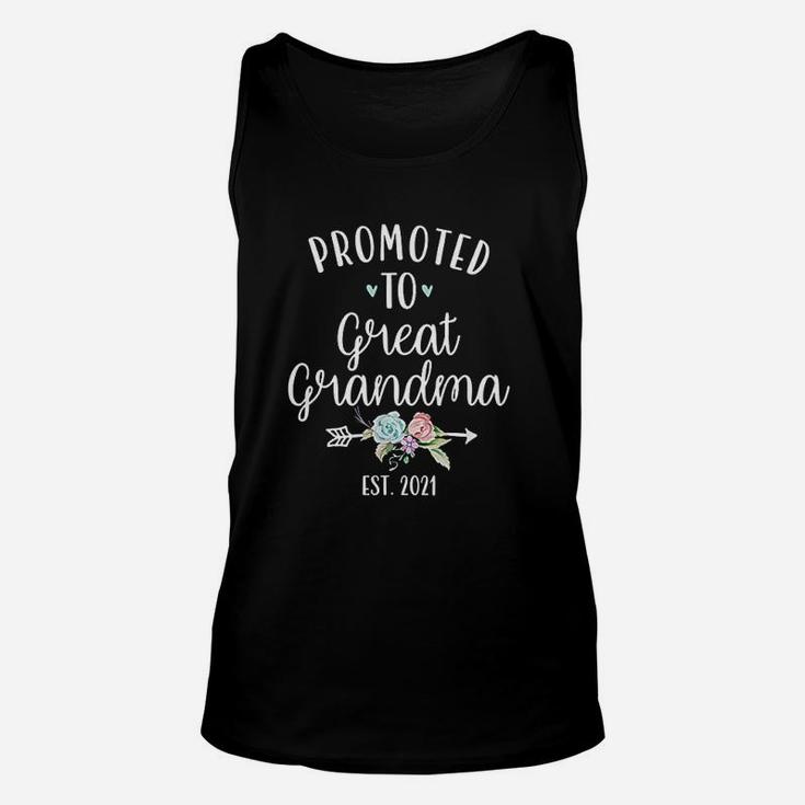 Promoted To Great Grandma 2021 Pregnancy Reveal Gift Unisex Tank Top