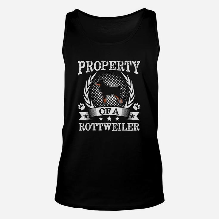 Property Of A Rottweiler Cute Dog Lover Gift Unisex Tank Top