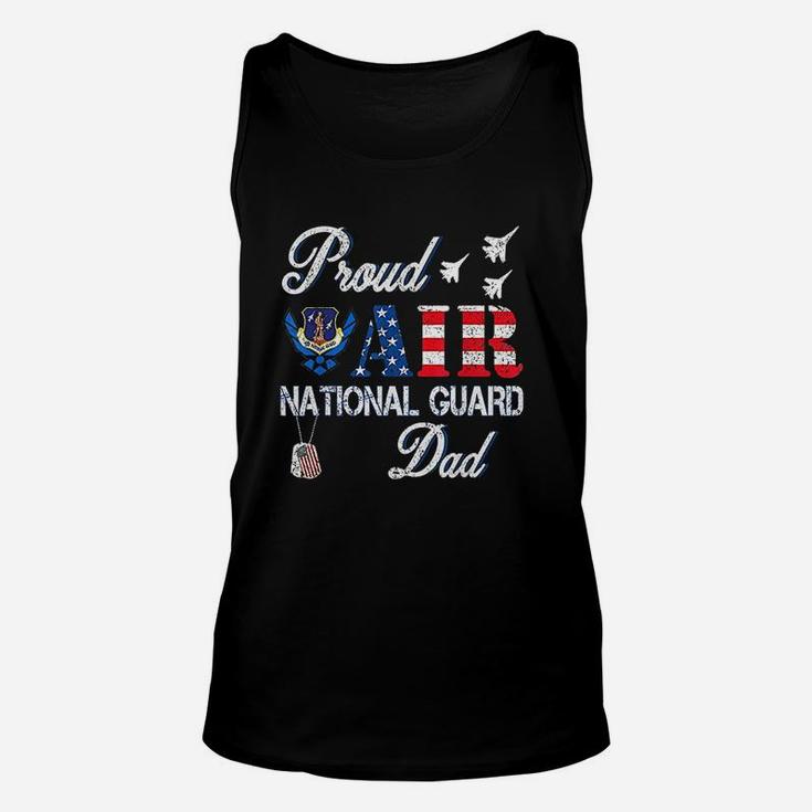 Proud Air National Guard Dad Air Force Veterans Day Unisex Tank Top