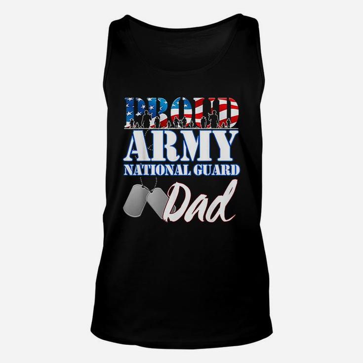 Proud Army National Guard Dad Fathers Day Unisex Tank Top