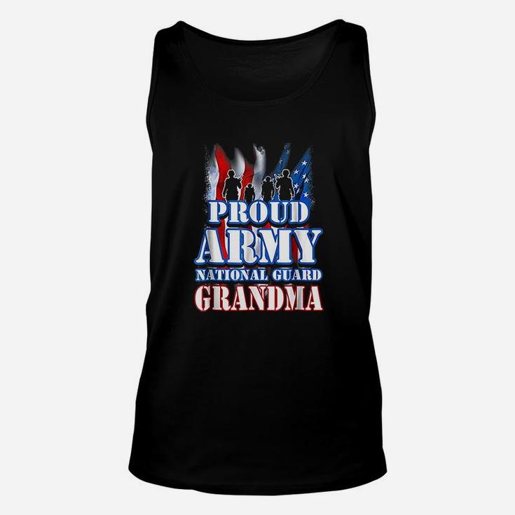 Proud Army National Guard Grandma Usa Flag Unisex Tank Top