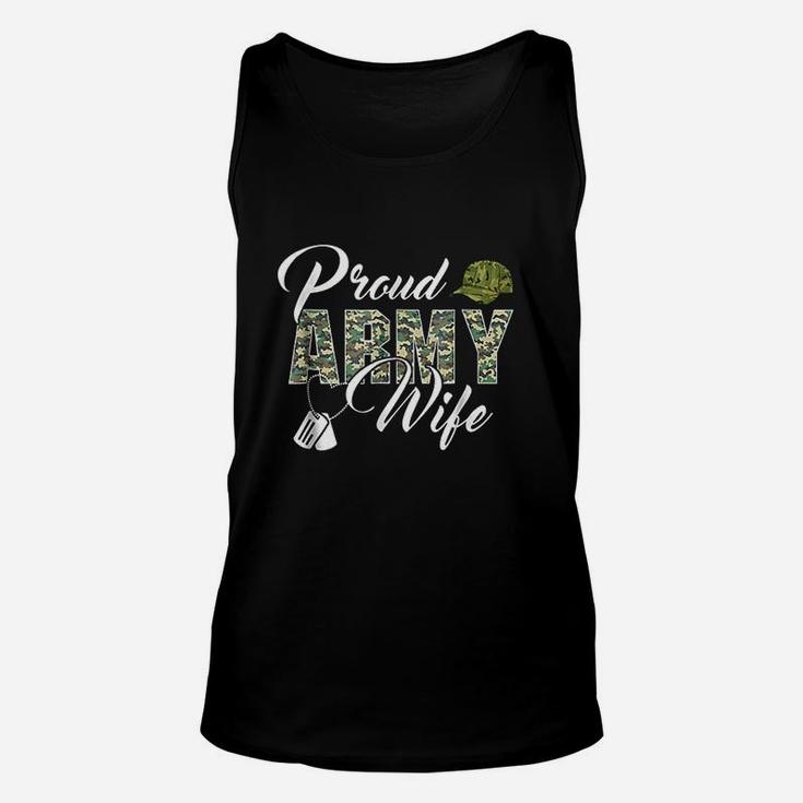 Proud Army Wife Awesome Army Soldiers Wife Unisex Tank Top