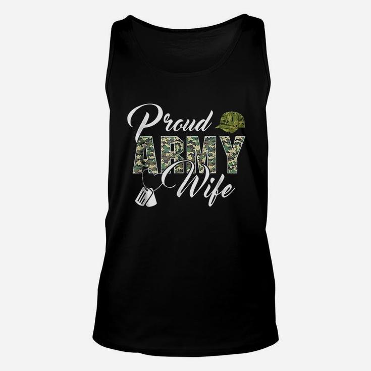 Proud Army Wife Awesome Army Soldiers Wife Unisex Tank Top