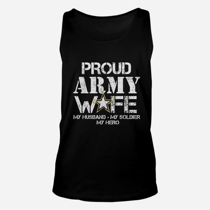 Proud Army Wife For Military Wife My Soldier My Hero Unisex Tank Top