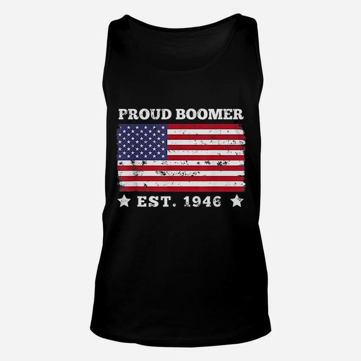 Proud Boomer Est 1946 Funny Gift Usa Patriotic Meme Gift Unisex Tank Top