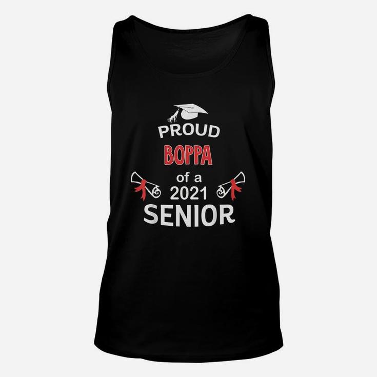 Proud Boppa Of A 2021 Senior Graduation 2021 Awesome Family Proud Gift Unisex Tank Top