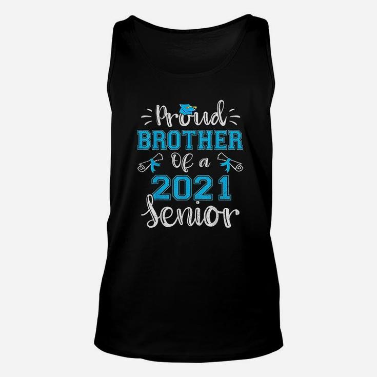 Proud Brother Of A Class Of 2021 Senior Graduation Gift Unisex Tank Top