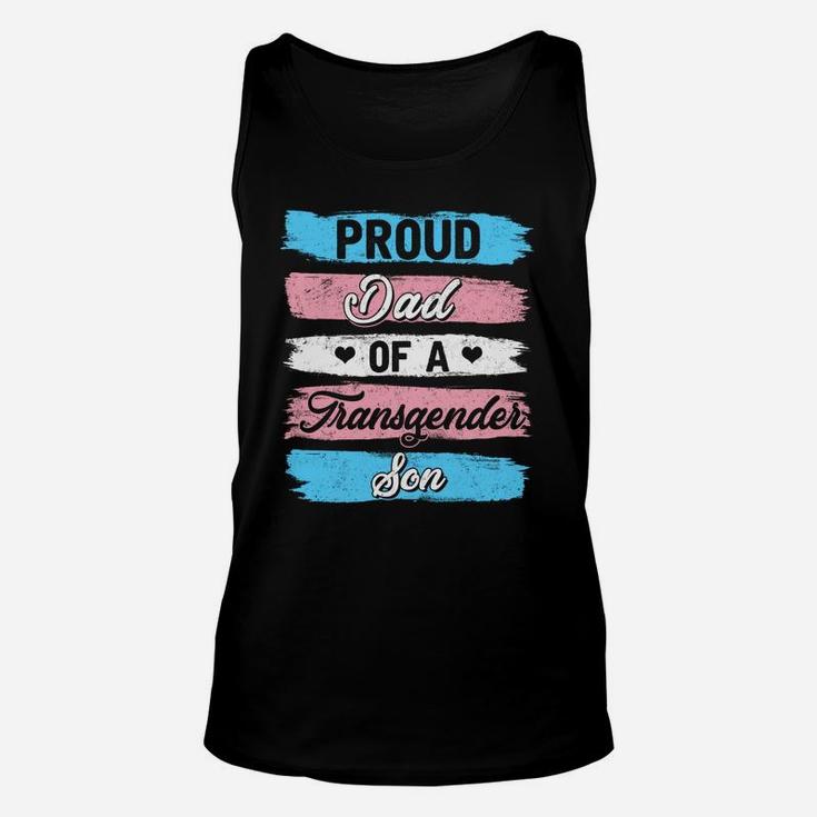Proud Dad Of A Transgender Son Proud Gift Unisex Tank Top