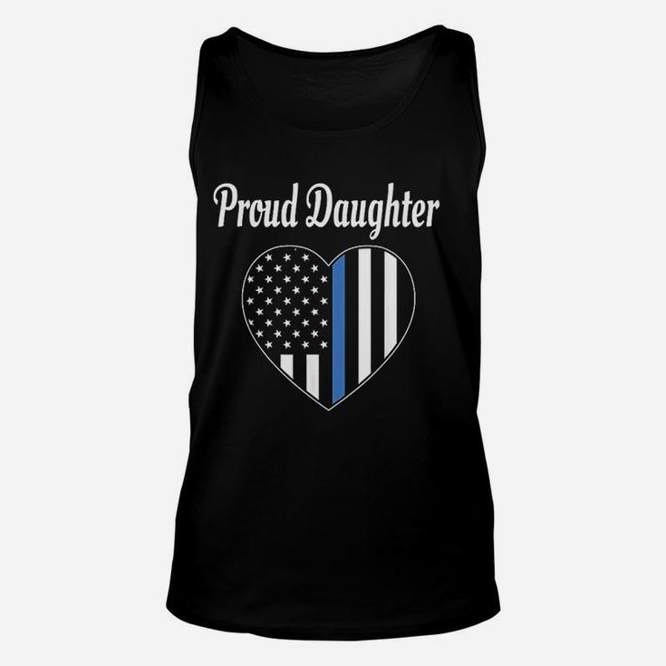 Proud Daughter Of Police Officer Law Enforcement Unisex Tank Top