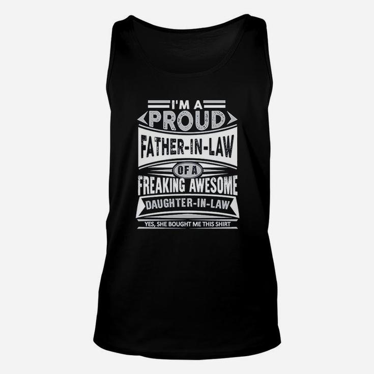 Proud Father In Law Basic, best christmas gifts for dad Unisex Tank Top