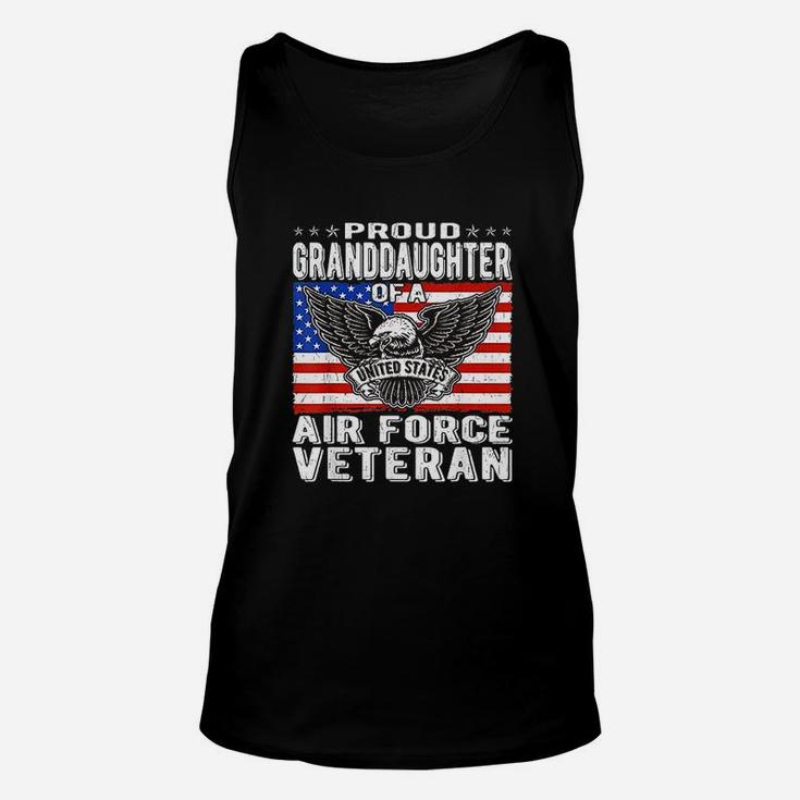 Proud Granddaughter Of A Us Air Force Veteran Unisex Tank Top