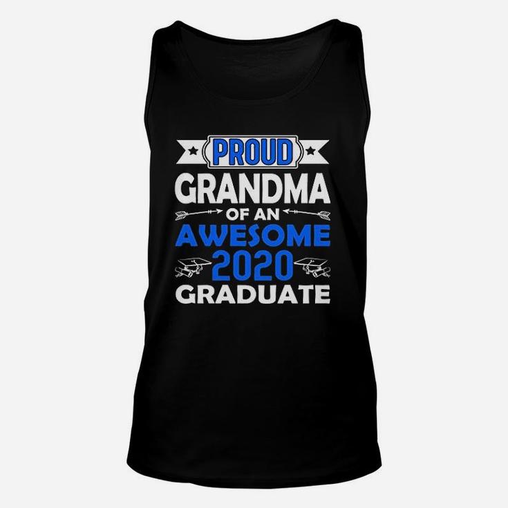 Proud Grandma Of An Awesome 2020 Graduate Family Matching Graduation Unisex Tank Top