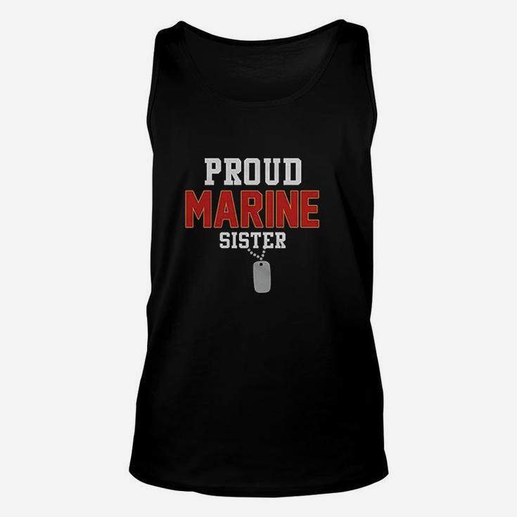 Proud Marine Sister Unisex Tank Top
