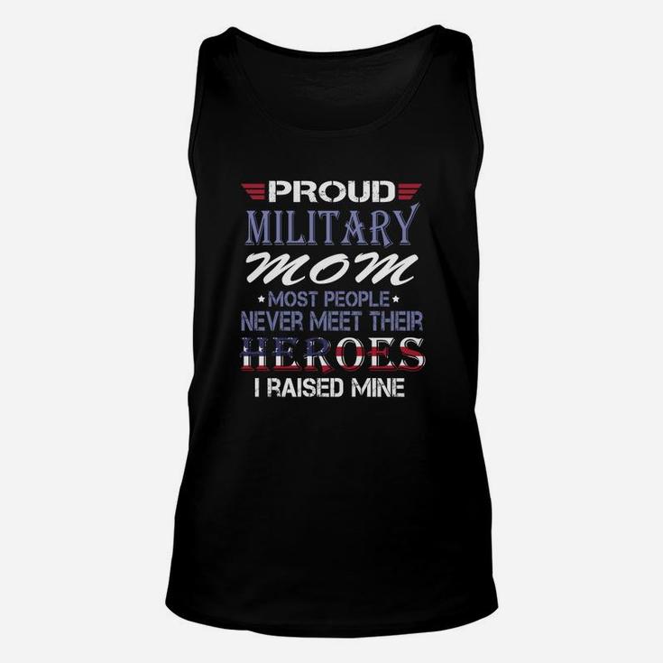 Proud Military Mom Heroes Veteran Mom Pride Gift Unisex Tank Top