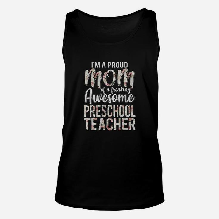 Proud Mom Of Preschool Teacher ideas Unisex Tank Top