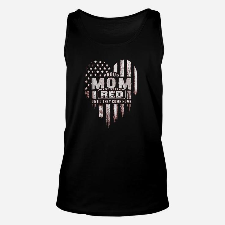Proud Mom We Wear Red Friday Military Unisex Tank Top