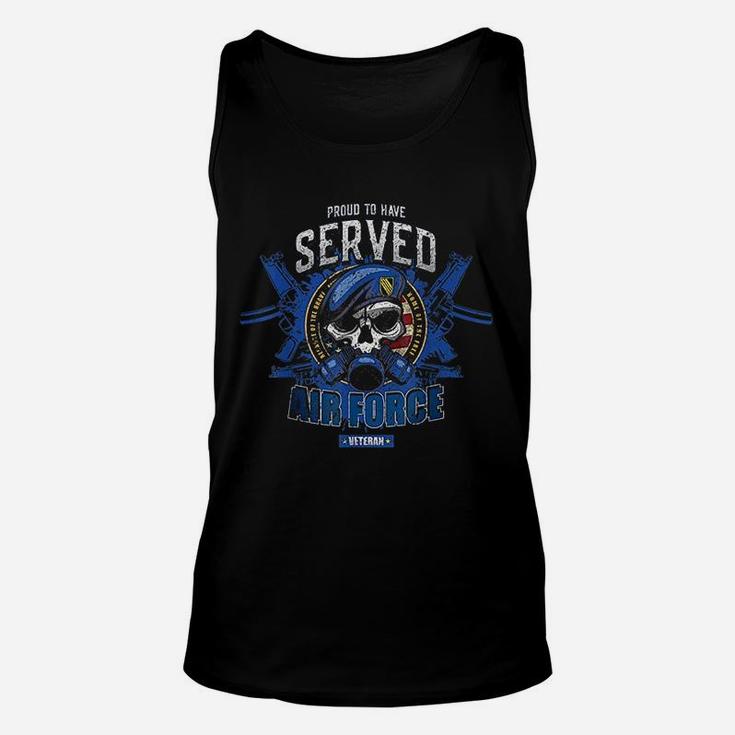Proud To Have Served Us Air Force Military Veteran Unisex Tank Top