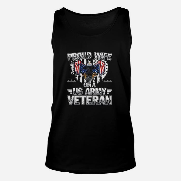 Proud Wife Of A Us Army Veteran Unisex Tank Top