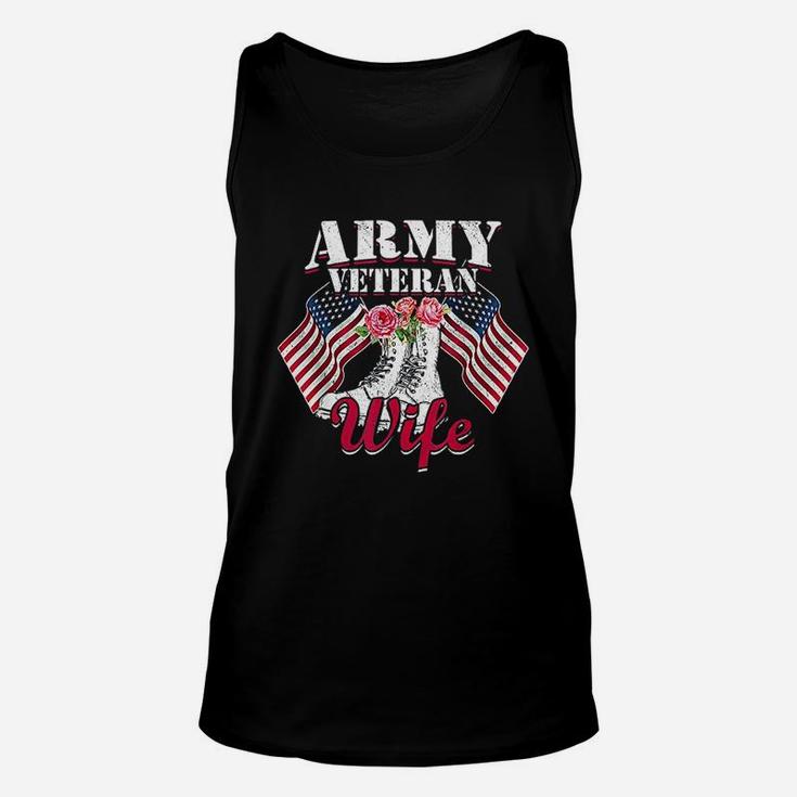 Proud Wife Of A Us Army Veteran Unisex Tank Top