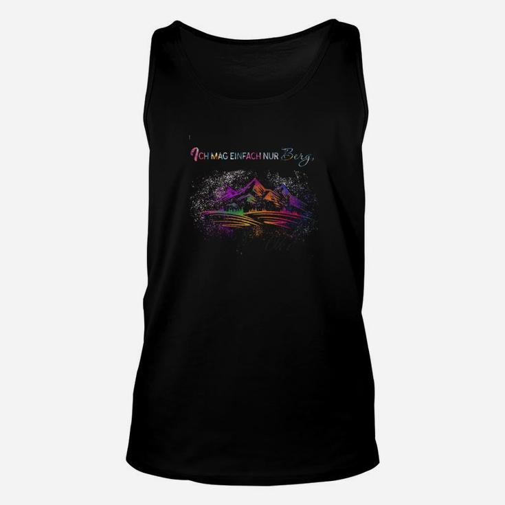 Psychedelisches Natur- und Klaviermotiv Unisex TankTop in Schwarz