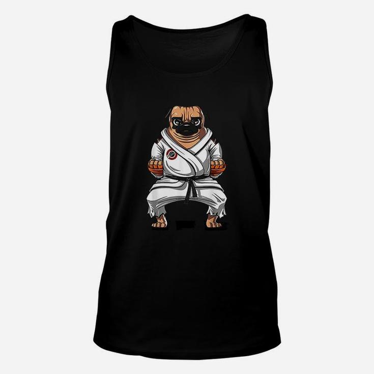 Pug Dog Karate Ninja Martial Arts Unisex Tank Top