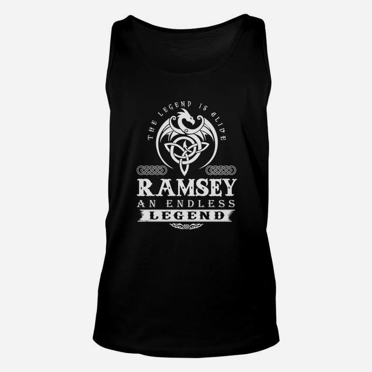 Ramsey The Legend Is Alive Ramsey An Endless Legend Colorwhite Unisex Tank Top