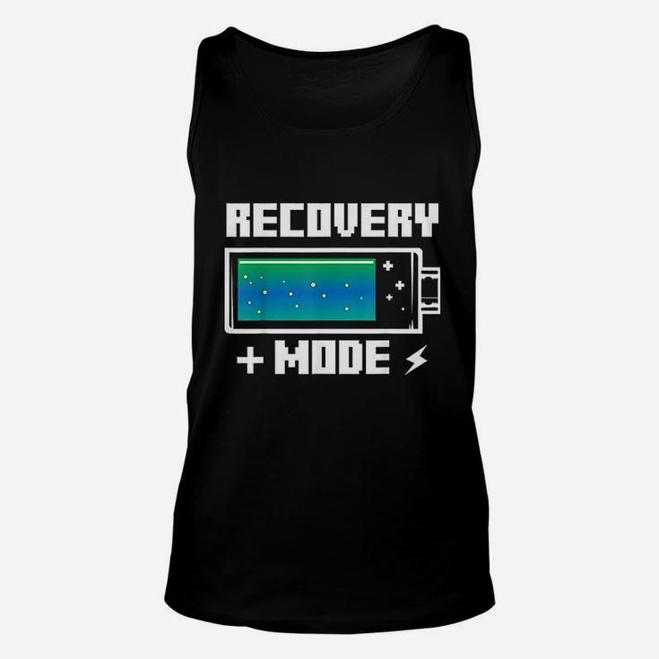 Recovery Mode Get Well Soon Funny Injury Surgery Gift Quotes Unisex Tank Top