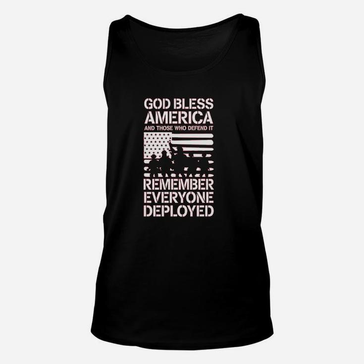Red Friday Military Remember Everyone Deployed Unisex Tank Top