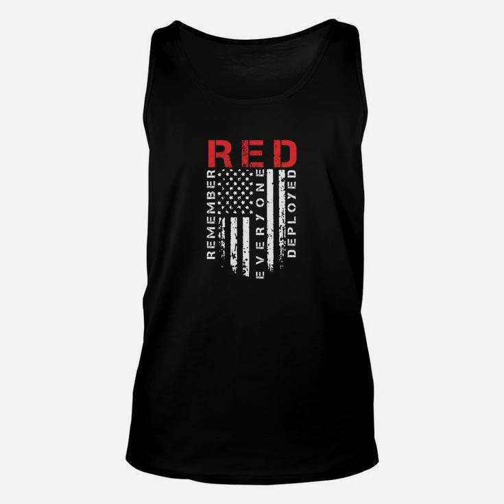 Red Friday Remember Everyone Deployed Unisex Tank Top