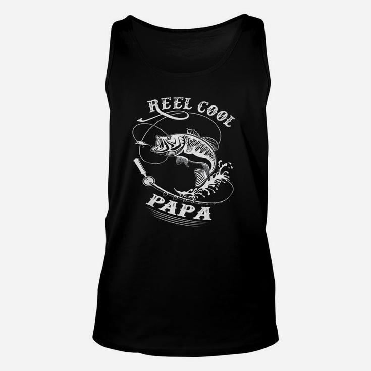 Reel Cool Papa For Fishing Nature Lovers Unisex Tank Top