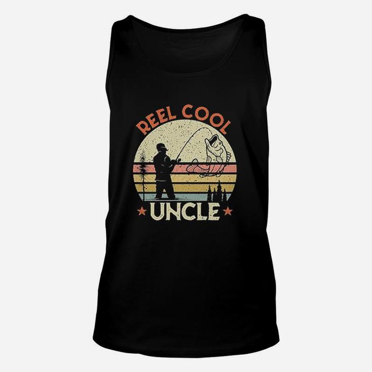 Reel Cool Uncle Vintage Fishing Lover Gift For Uncle Unisex Tank Top