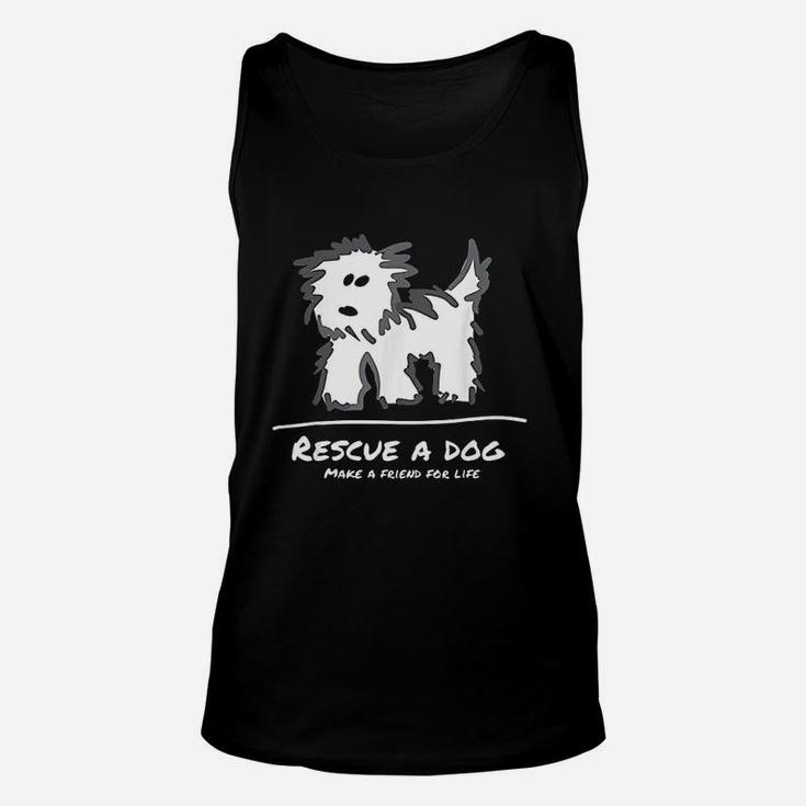 Rescue A Dog Dont Shop Adopt Animal Lover Unisex Tank Top