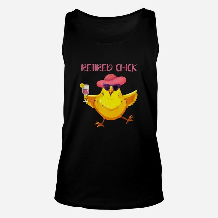 Retired Chick Funny Retirement Gift Unisex Tank Top