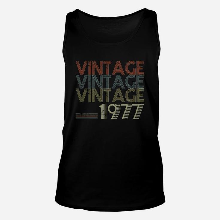 Retro Classic Vintage 1977 - 45th Gift 45 Yrs Years Old  Unisex Tank Top