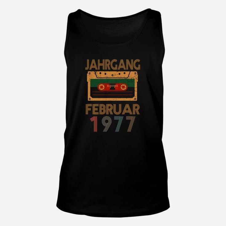 Retro Kassette 1977 Geburtstags-Unisex TankTop, Vintage Februar Design