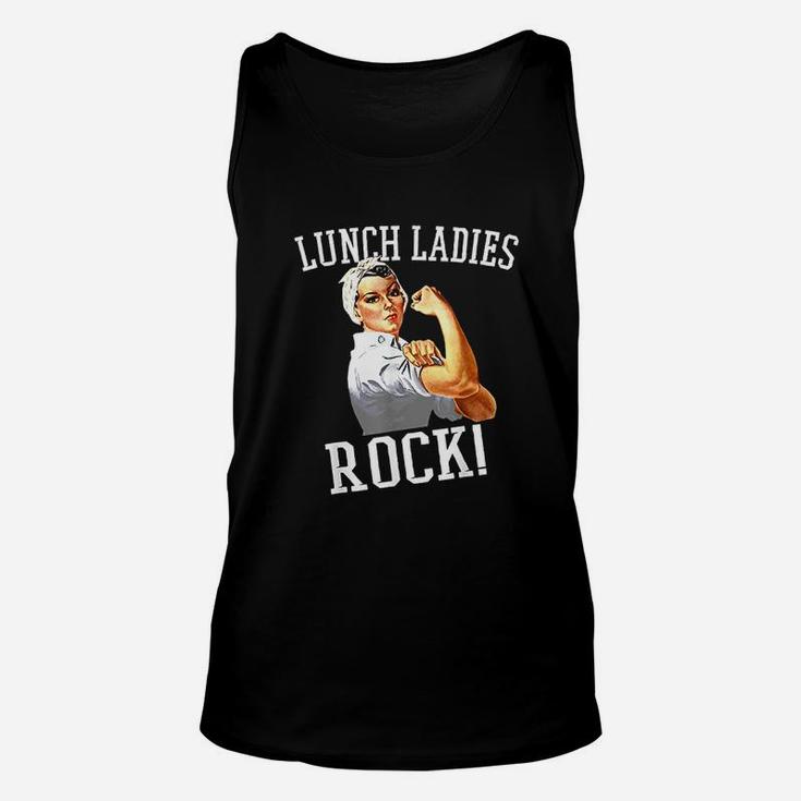 Retro Lunch Ladies Rock Cafeteria Worker Funny Lunch Lady Unisex Tank Top