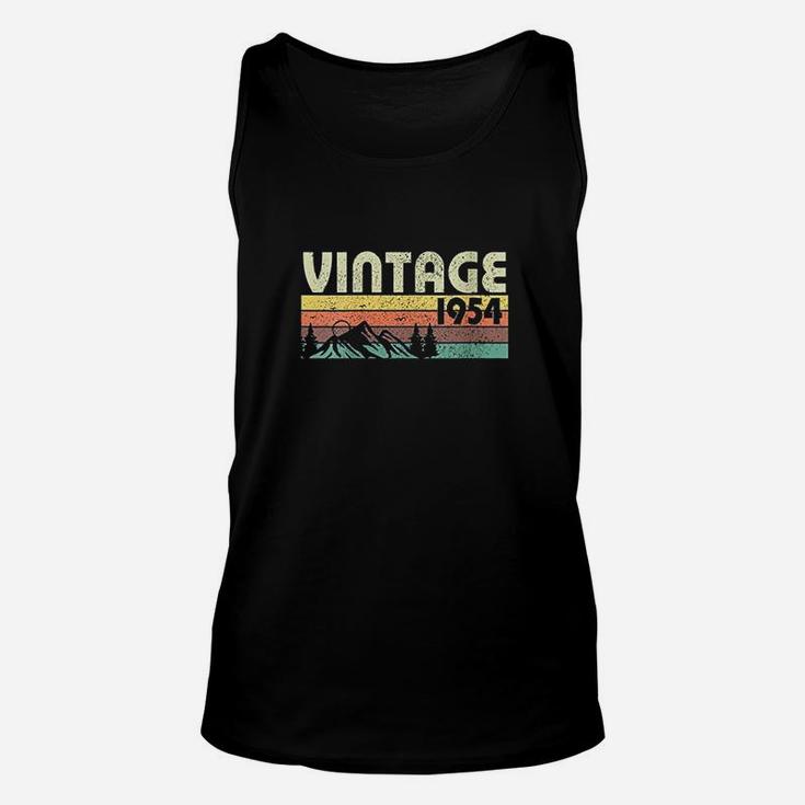 Retro Vintage 1954 Graphics 68th Birthday Gift 68 Years Old  Unisex Tank Top