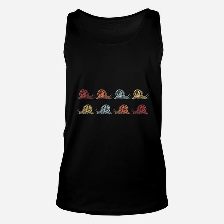 Retro Vintage Snail Funny For Animal Lovers Unisex Tank Top