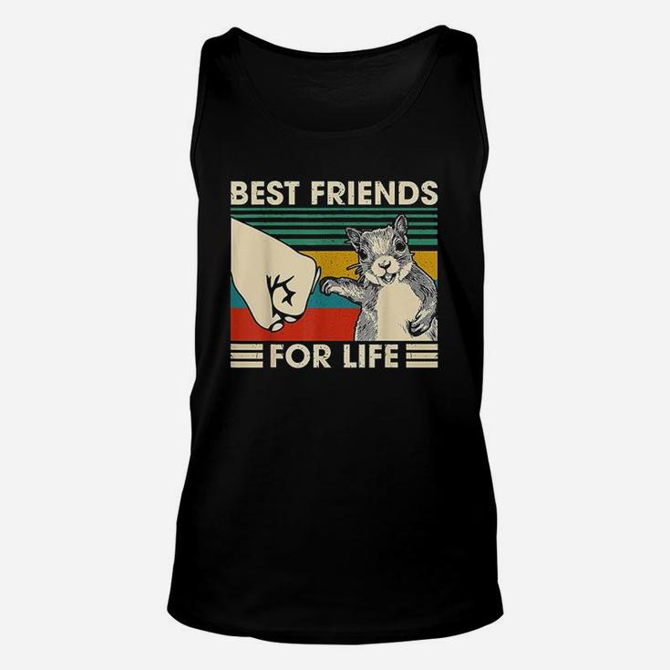 Retro Vintage Squirrel Best Friend For Life Fist Bump Unisex Tank Top