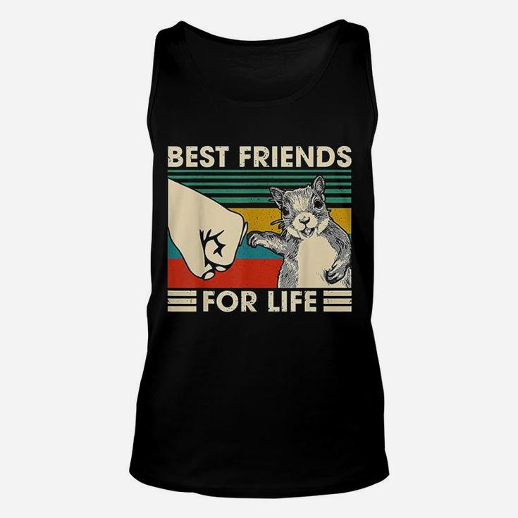 Retro Vintage Squirrel Best Friend For Life Fist Bump Unisex Tank Top