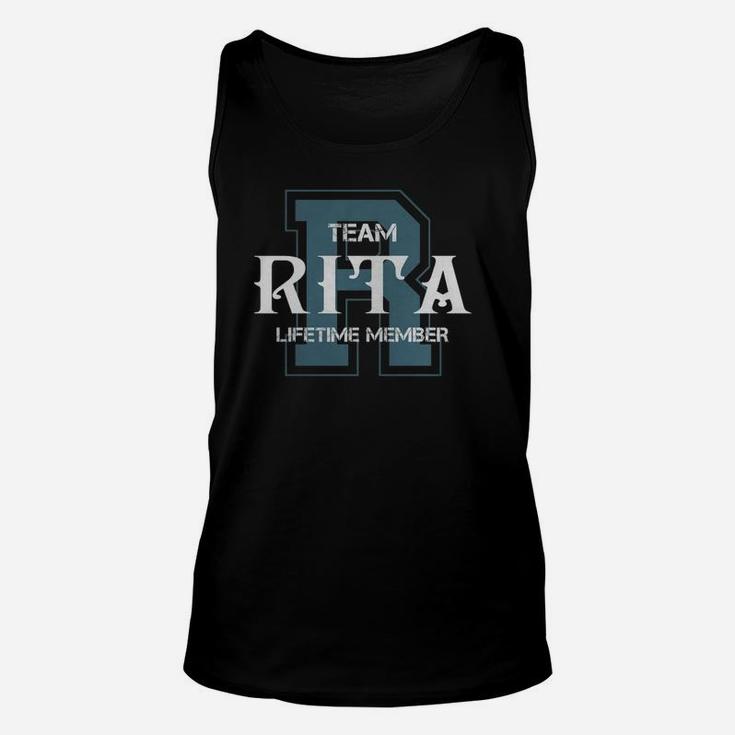 Rita Shirts - Team Rita Lifetime Member Name Shirts Unisex Tank Top