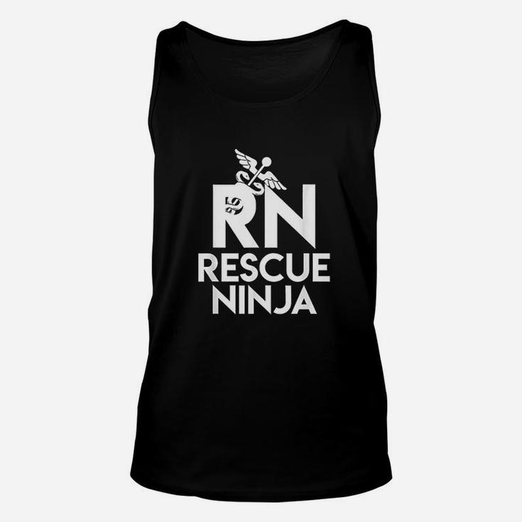 Rn Rescue Ninja Funny Registered Nurse Nursing Gift Unisex Tank Top
